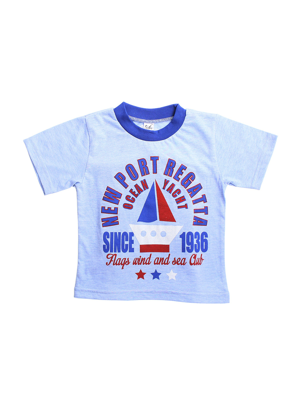 Блакитна літня футболка Валери-Текс