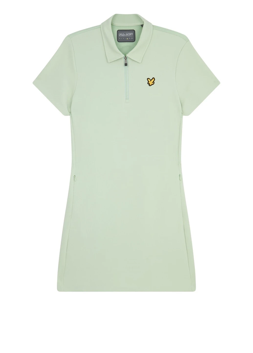 Фисташковое кэжуал, спортивное платье поло Lyle & Scott однотонное