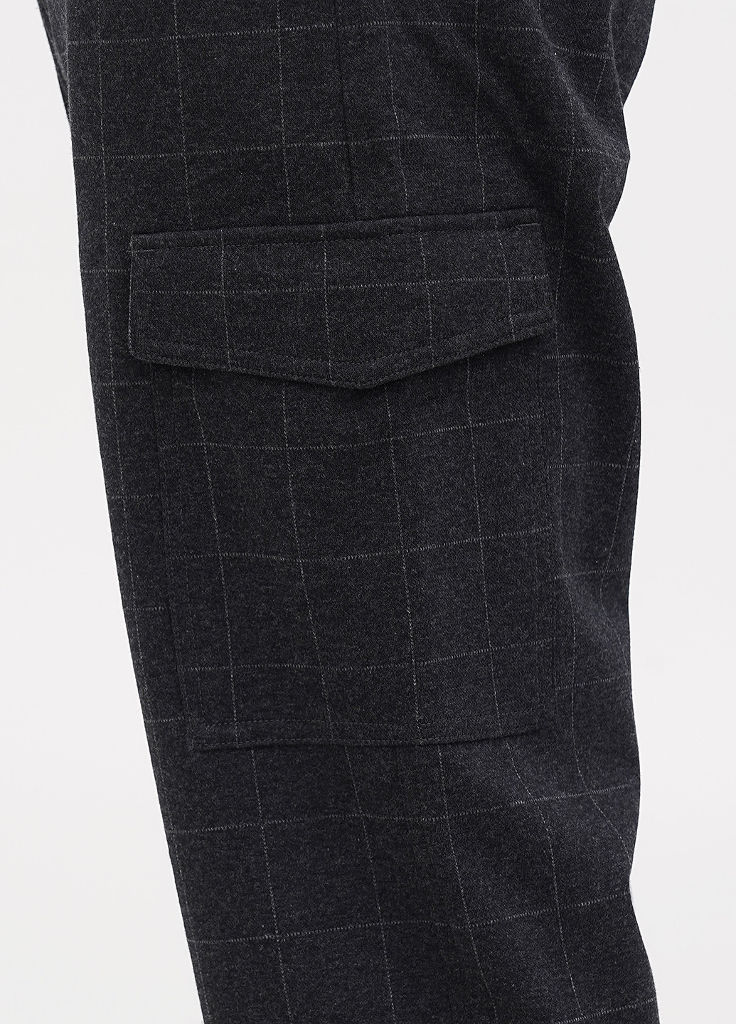 Темно-серые кэжуал демисезонные прямые брюки Minimum