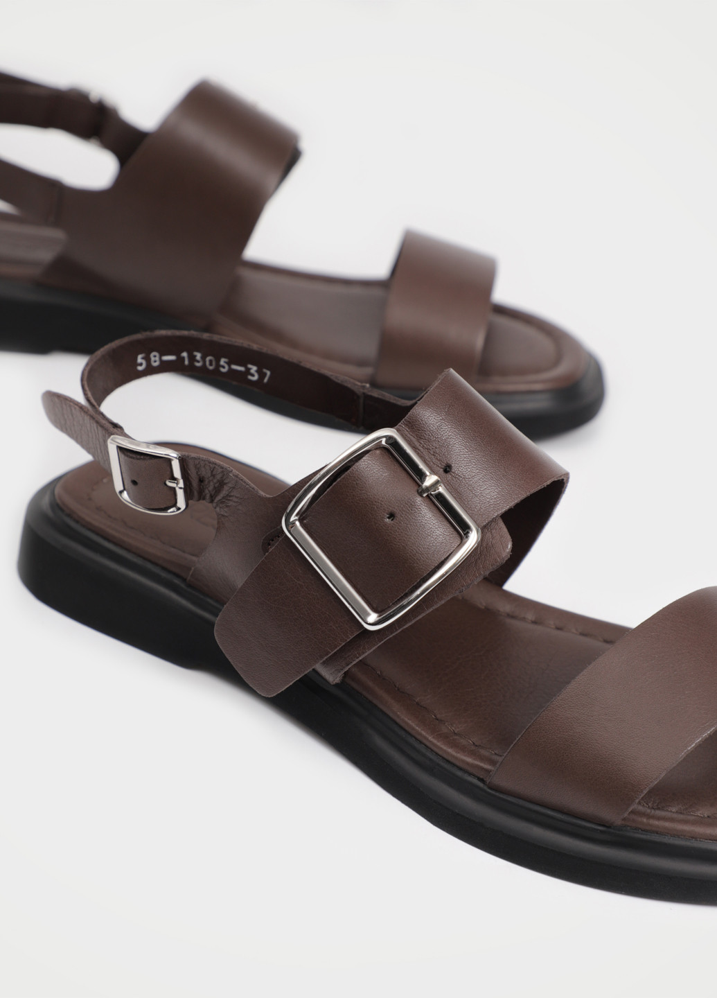 Темно-коричневые босоножки Respect с ремешком