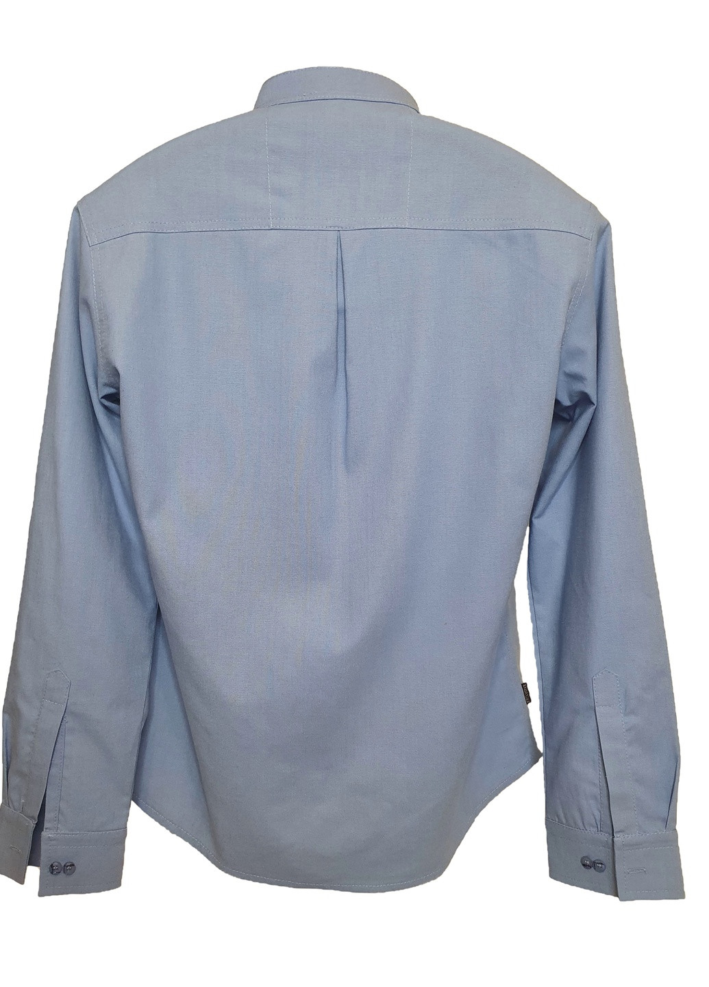 Голубой кэжуал рубашка однотонная No Brand