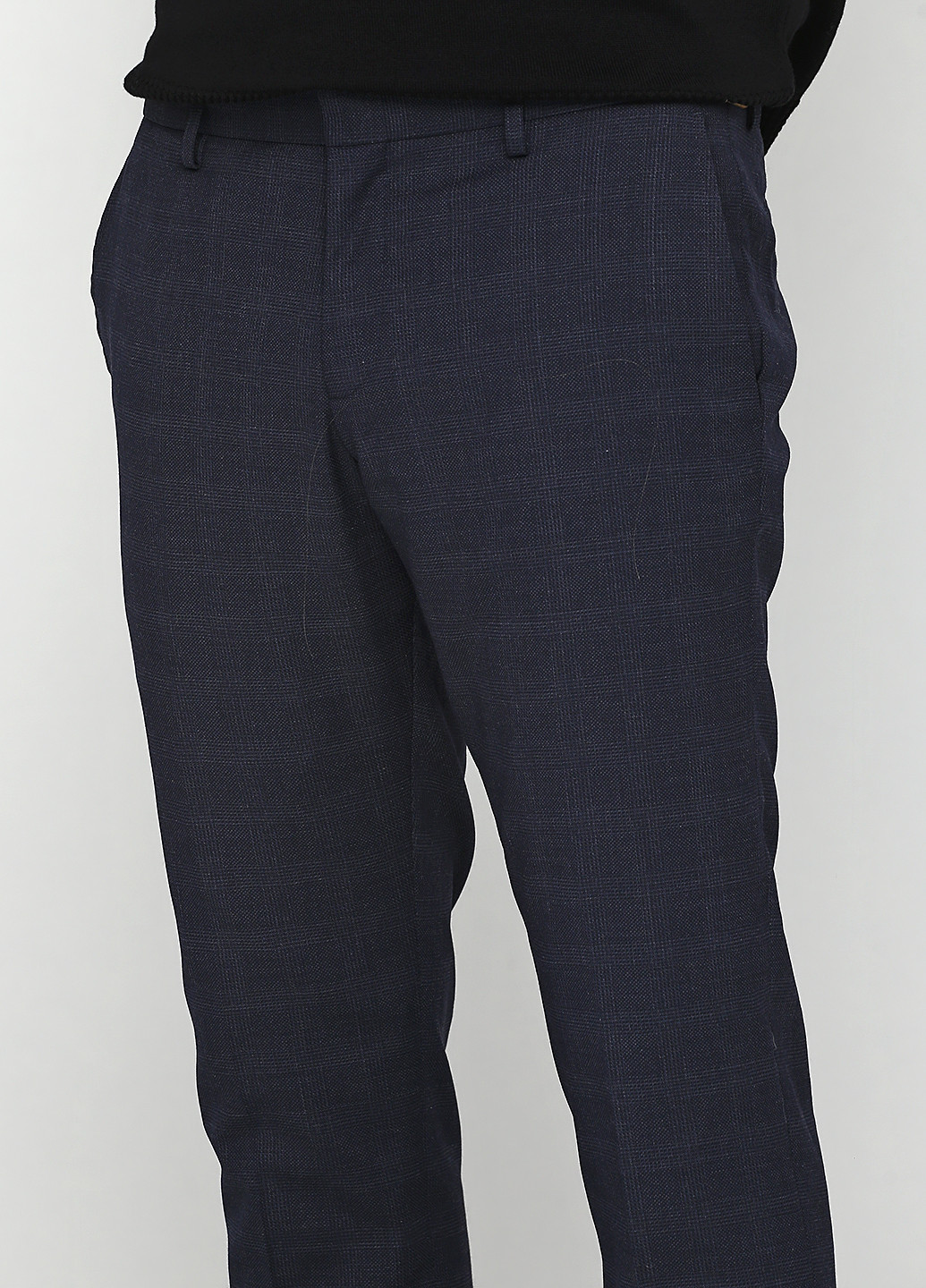 Темно-синие кэжуал демисезонные со средней талией брюки Matinique