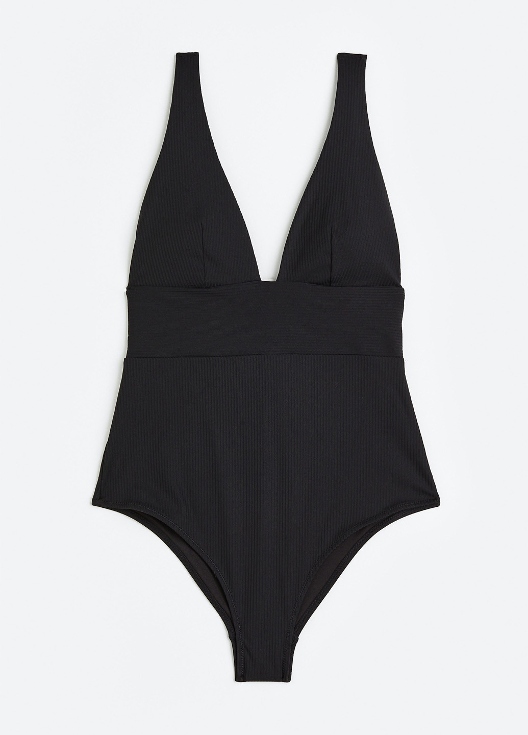 Чорний літній купальник суцільний H&M