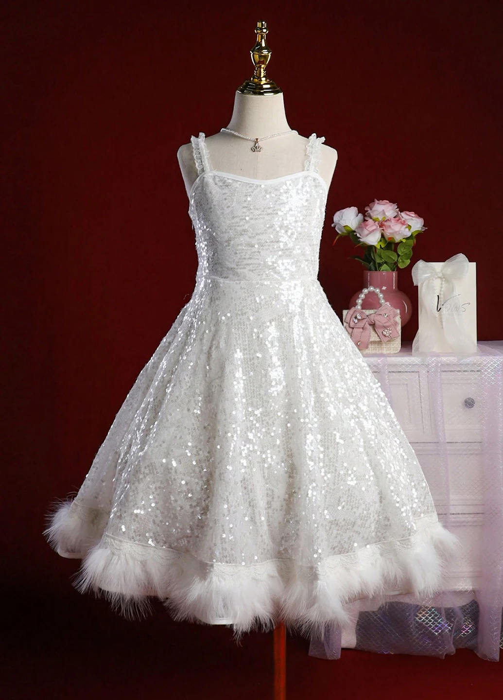 Біла сукня SHEIN (323082582)