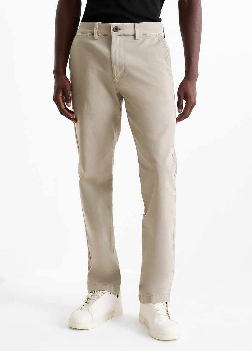 Светло-серые кэжуал демисезонные чиносы брюки C&A