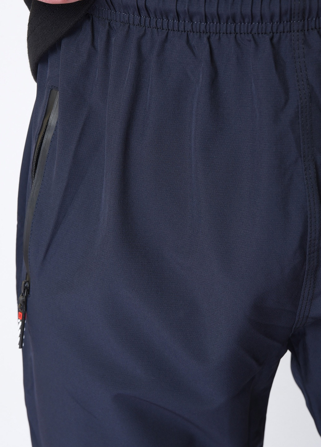 Темно-синие спортивные демисезонные джоггеры брюки Let's Shop