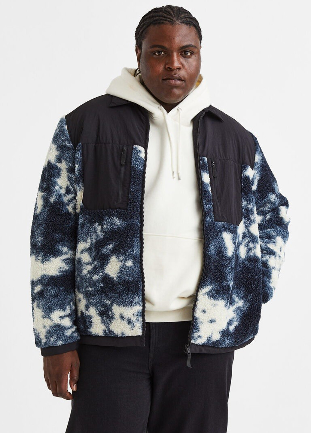 Чорно-біла демісезонна куртка H&M