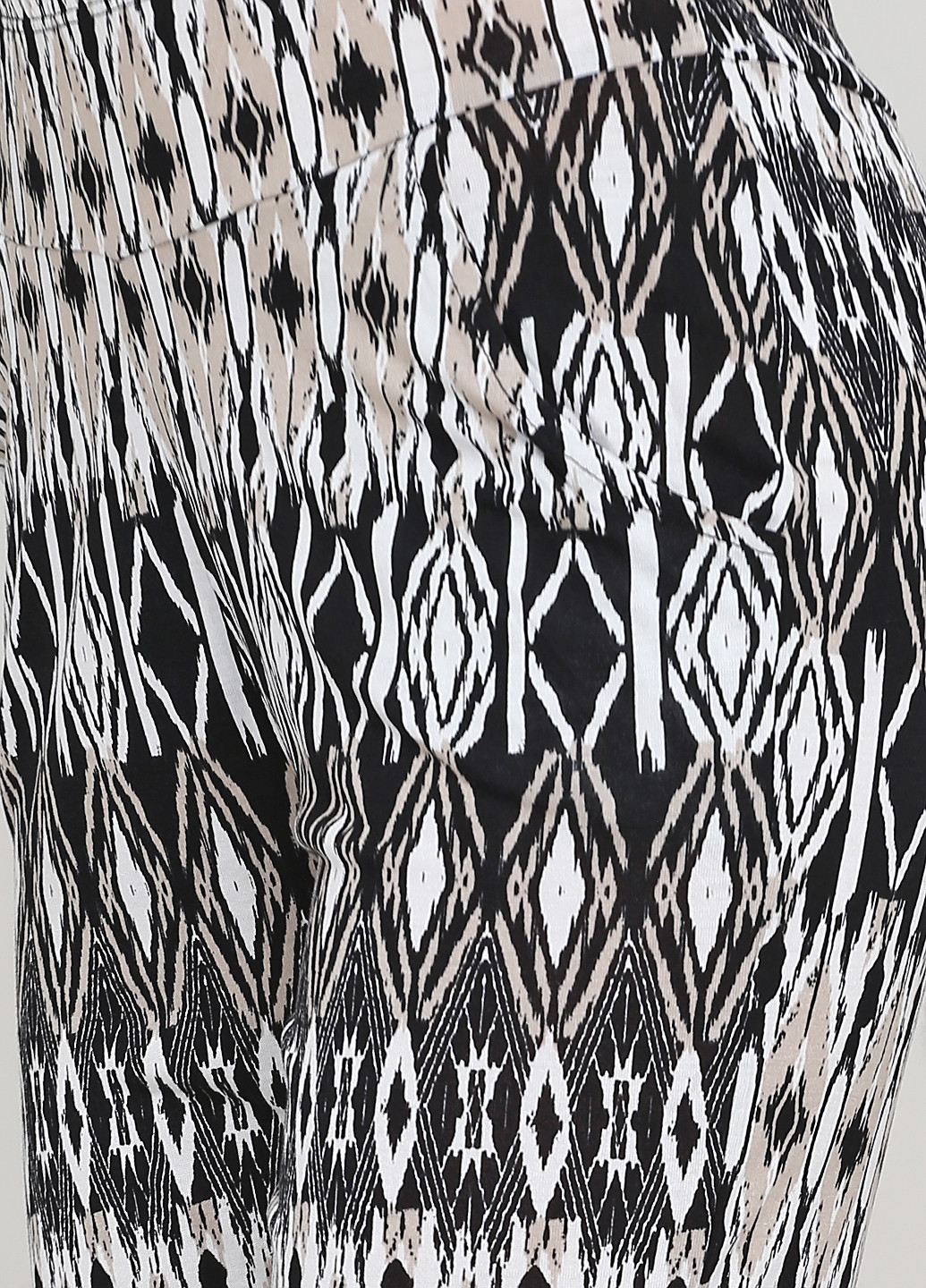 Штани Lascana завужені абстрактні чорно-білі кежуали віскоза