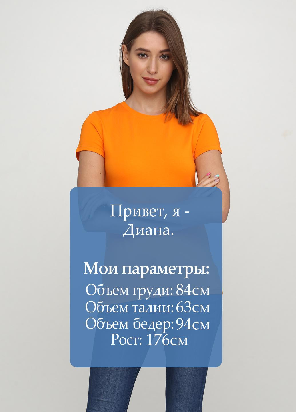 Помаранчева літня футболка Only Women