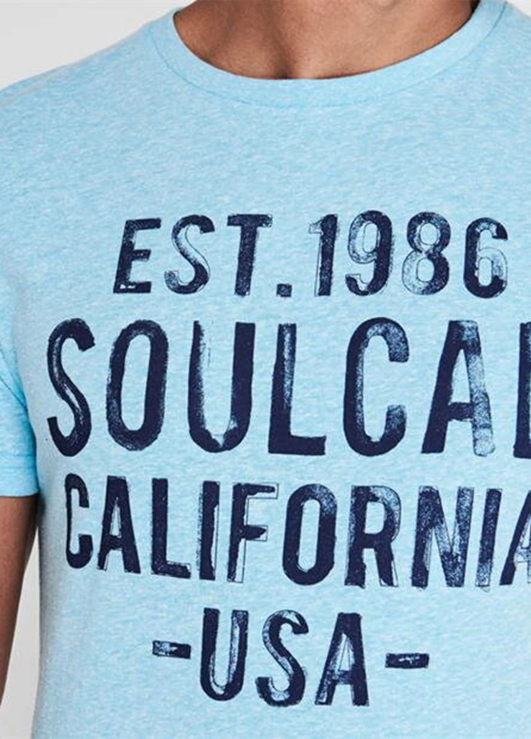 Блакитна футболка Soulcal & Co