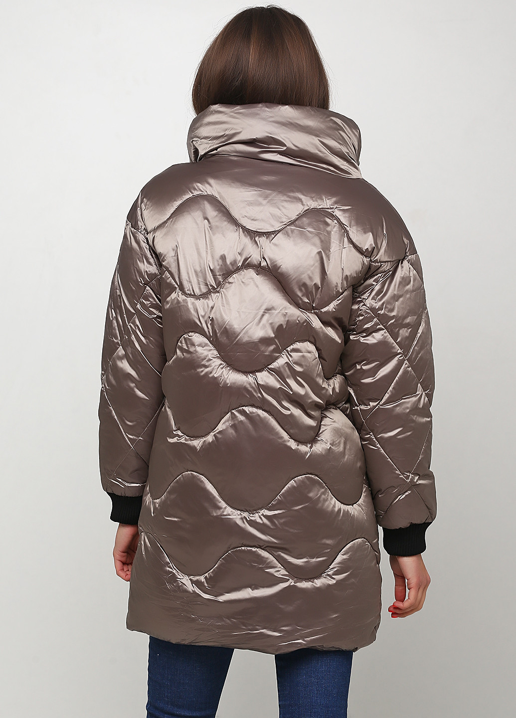Кавова демісезонна куртка Weiman&Fashion