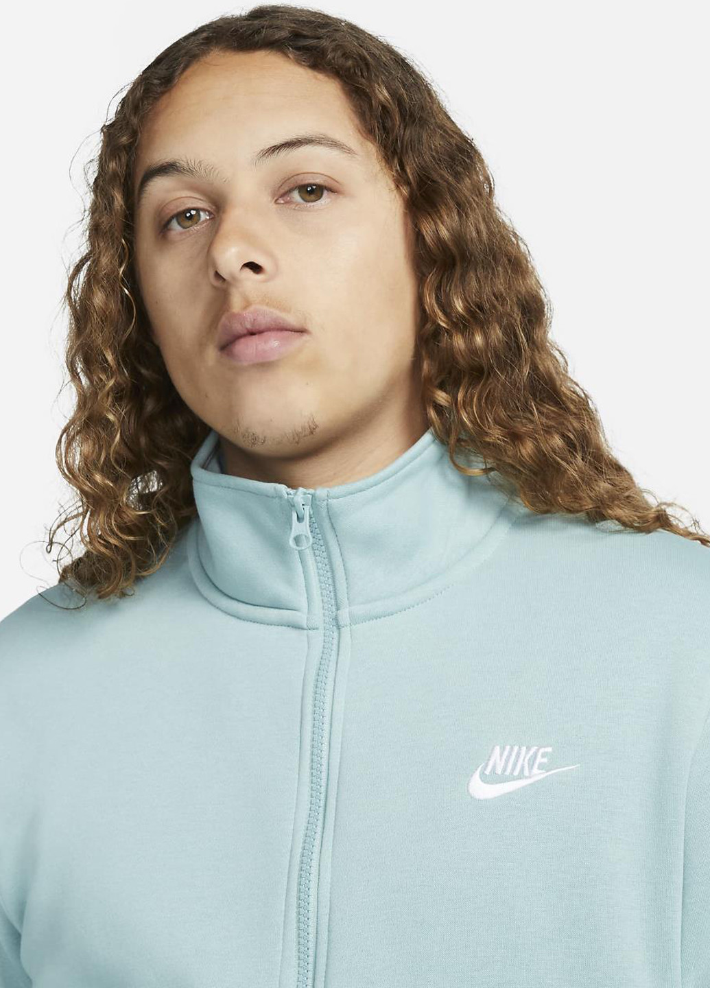 Толстовка DD4732-309 Nike Sportswear Club Brushed-Back 1/2-Zip (319359140)
