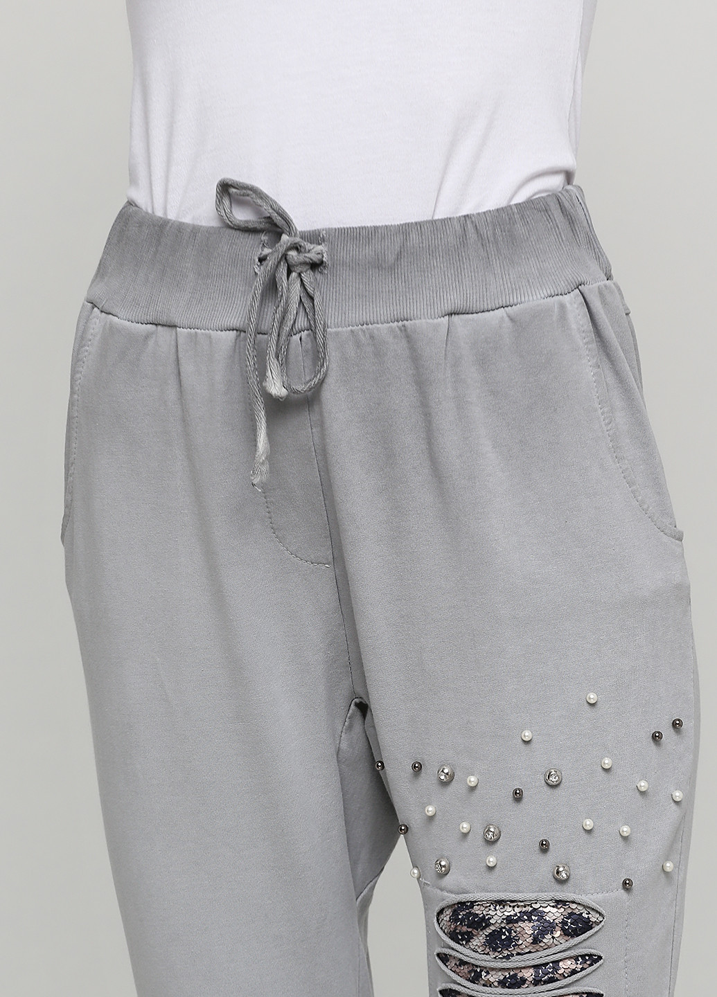 Серые кэжуал демисезонные джоггеры брюки Timiami