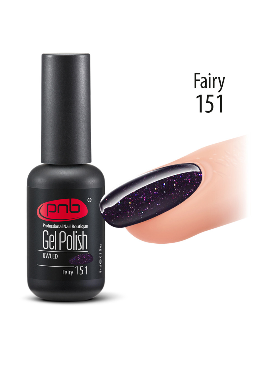 Гель-лак для ногтей №151 (Fairy), 8 мл PNB (83169081)