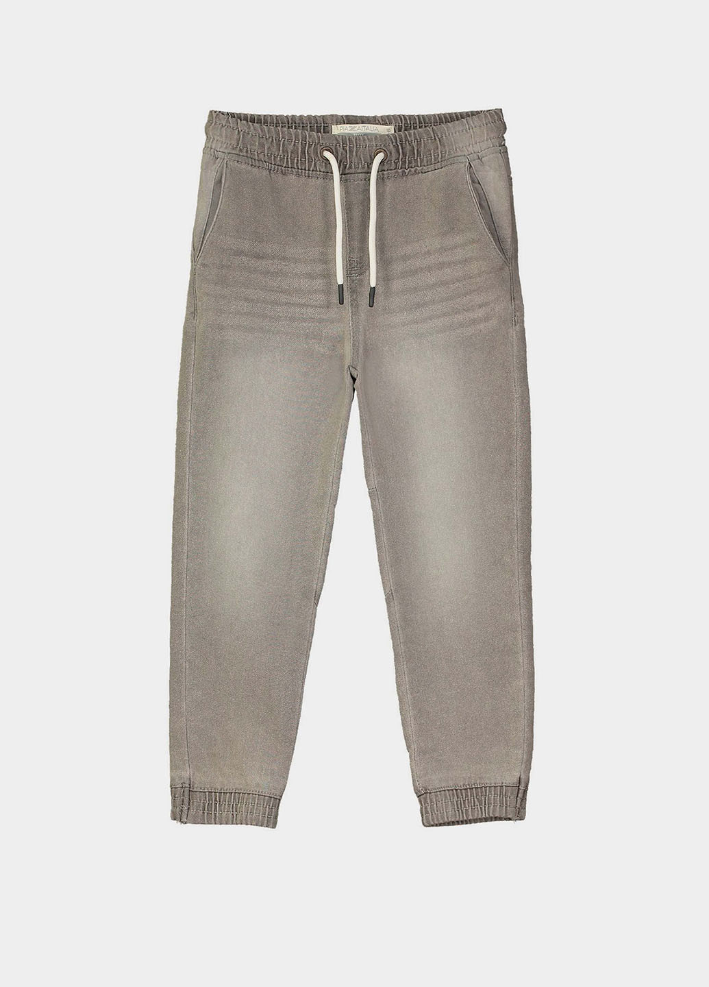 Светло-серые демисезонные джоггеры джинсы Piazza Italia