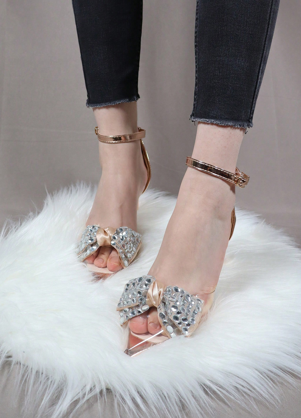 SHEIN Туфли прозрачный з искусственная кожа, силикон, текстиль, китай — лето (342722060)