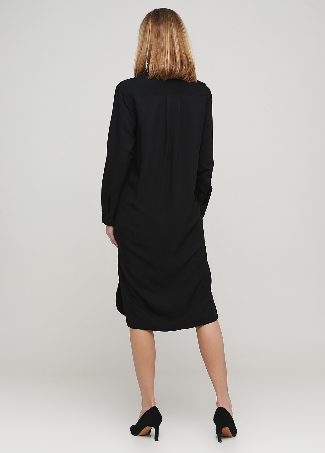 Чорна кежуал сукня сорочка Care Label однотонна