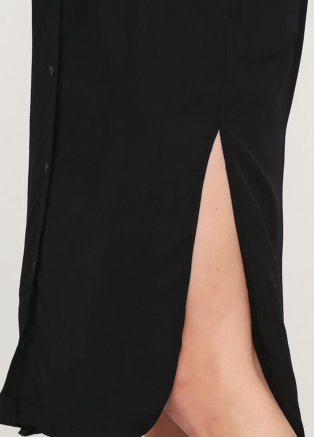 Чорна кежуал сукня сорочка Care Label однотонна