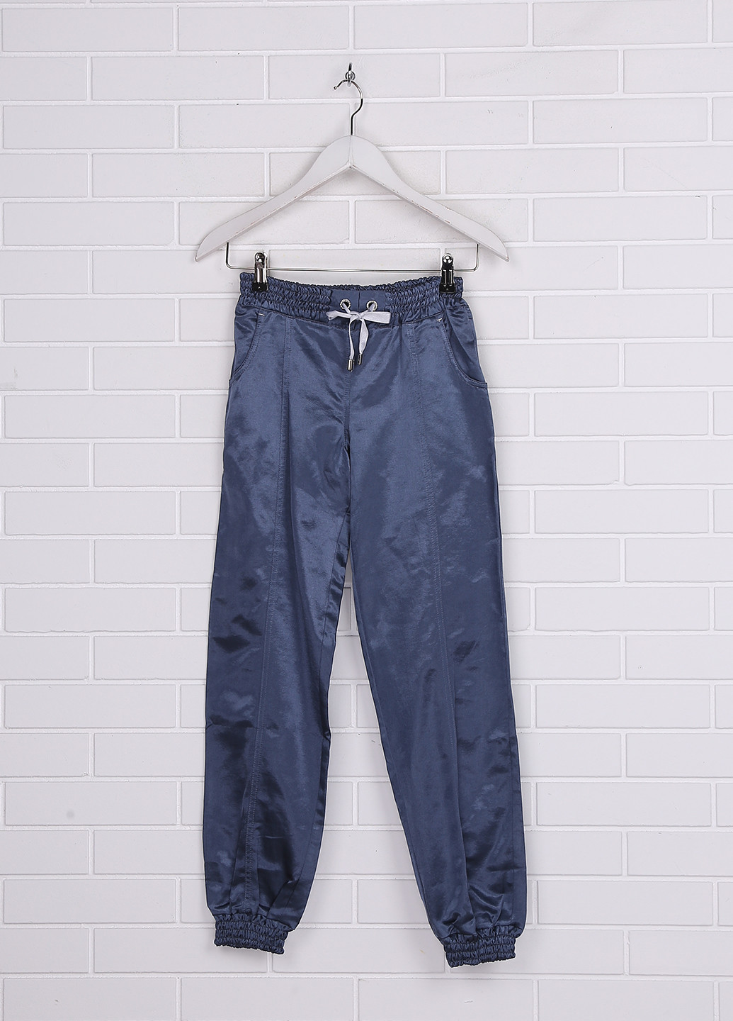 Темно-синие кэжуал демисезонные зауженные брюки Ki 6