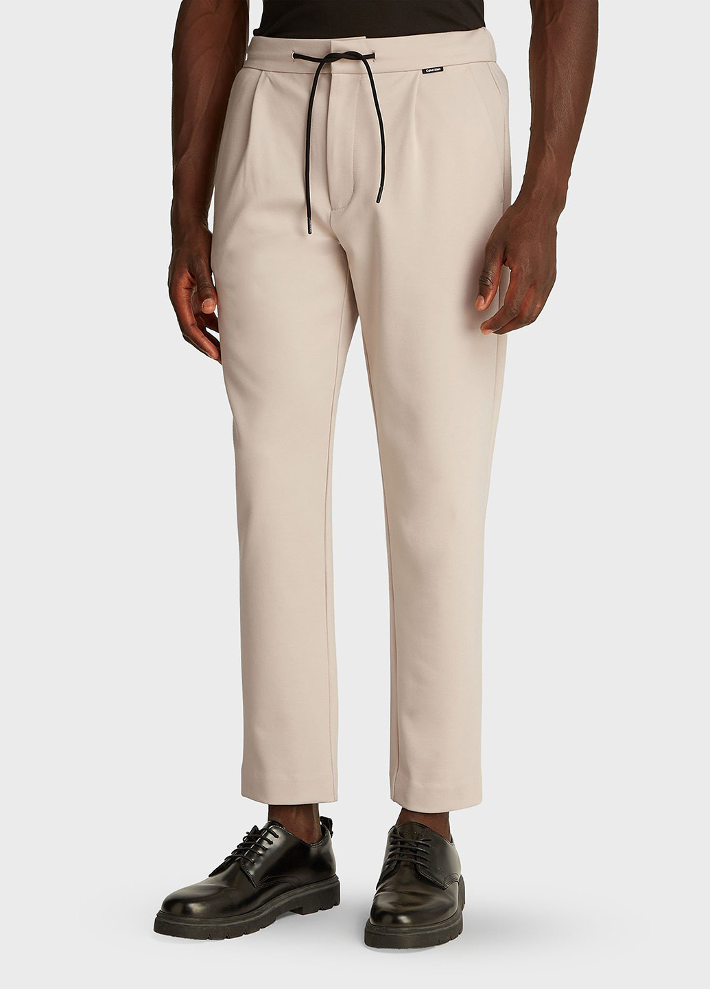 Кремовые классические, кэжуал демисезонные прямые брюки Calvin Klein