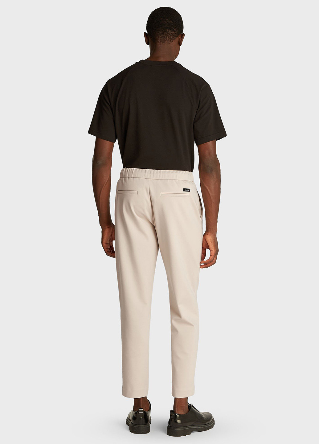 Кремовые классические, кэжуал демисезонные прямые брюки Calvin Klein