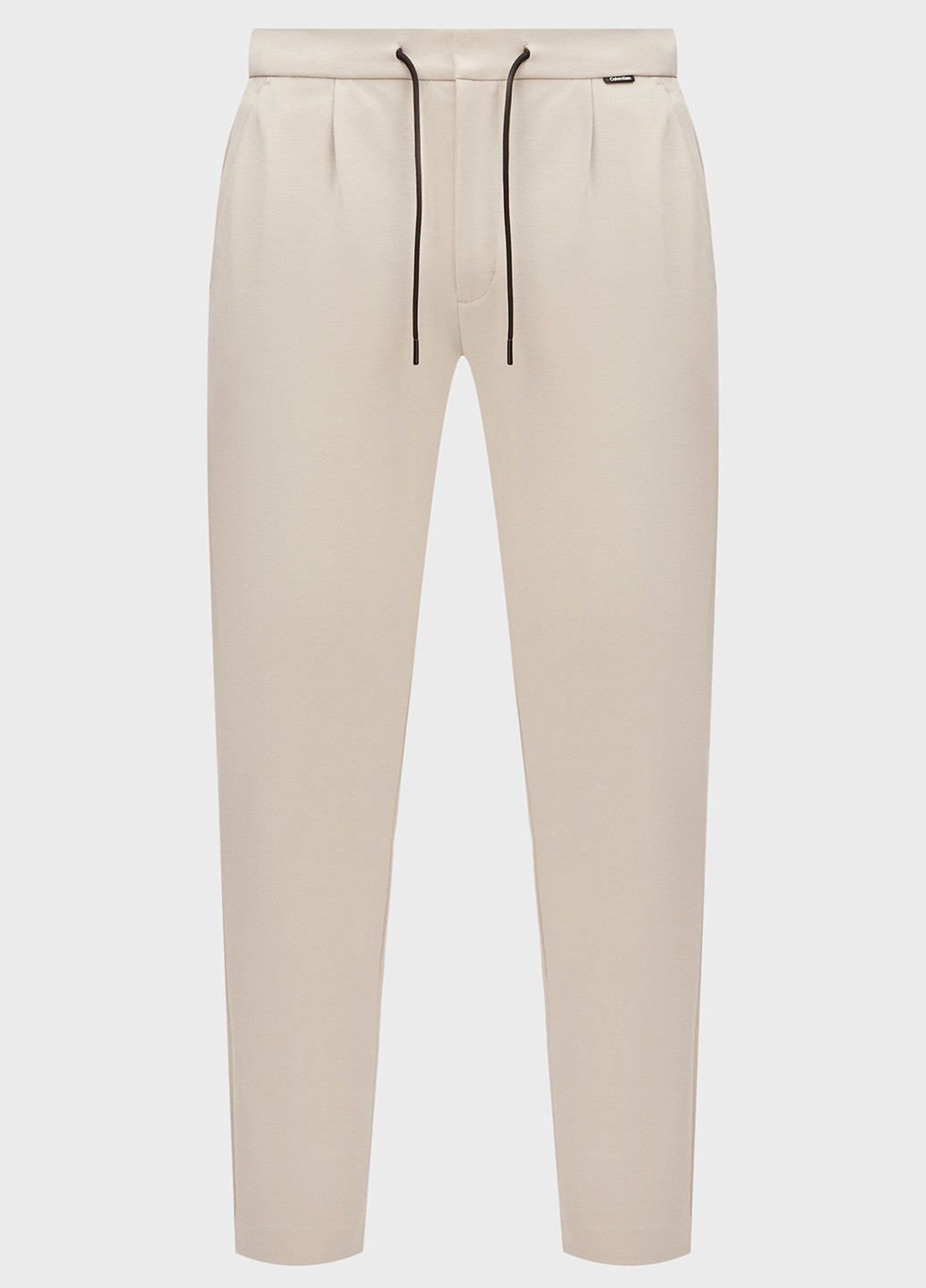 Кремовые классические, кэжуал демисезонные прямые брюки Calvin Klein
