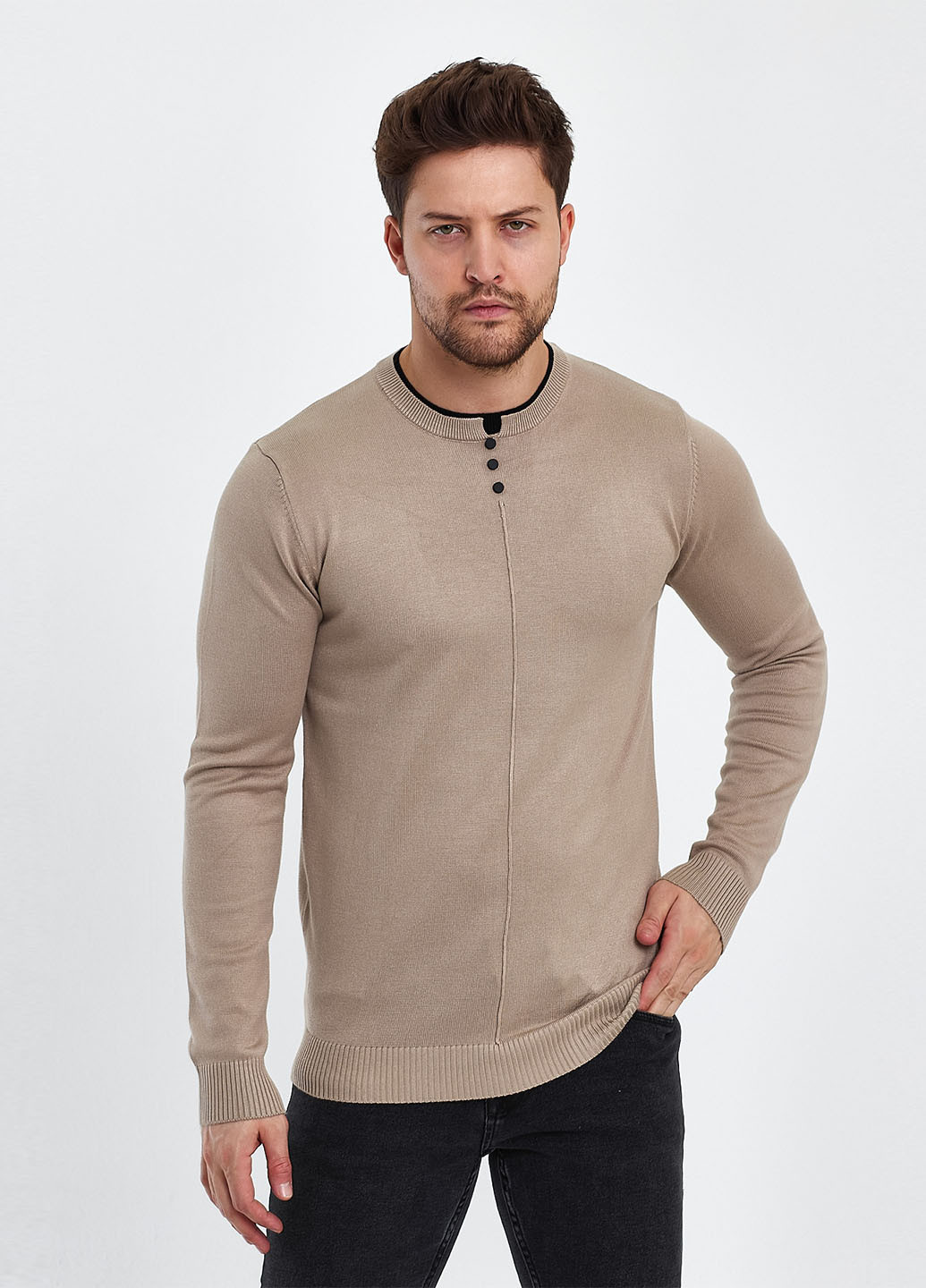 Бежевий демісезонний светр джемпер Trend Collection