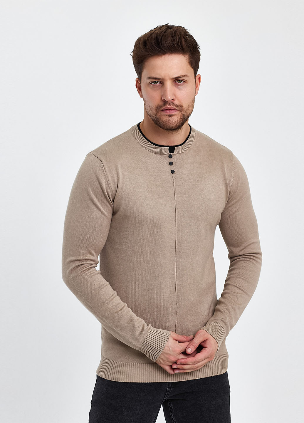 Бежевий демісезонний светр джемпер Trend Collection