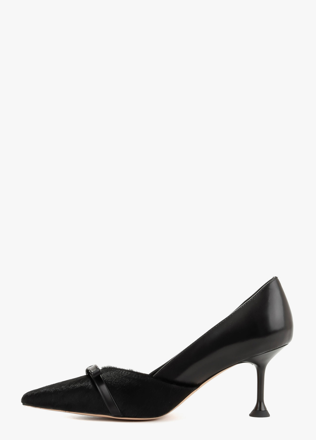 Le'BERDES Туфлі туфлі-човники чорний з натуральна шкіра, натуральне хутро, україна — демісезон (322088028)