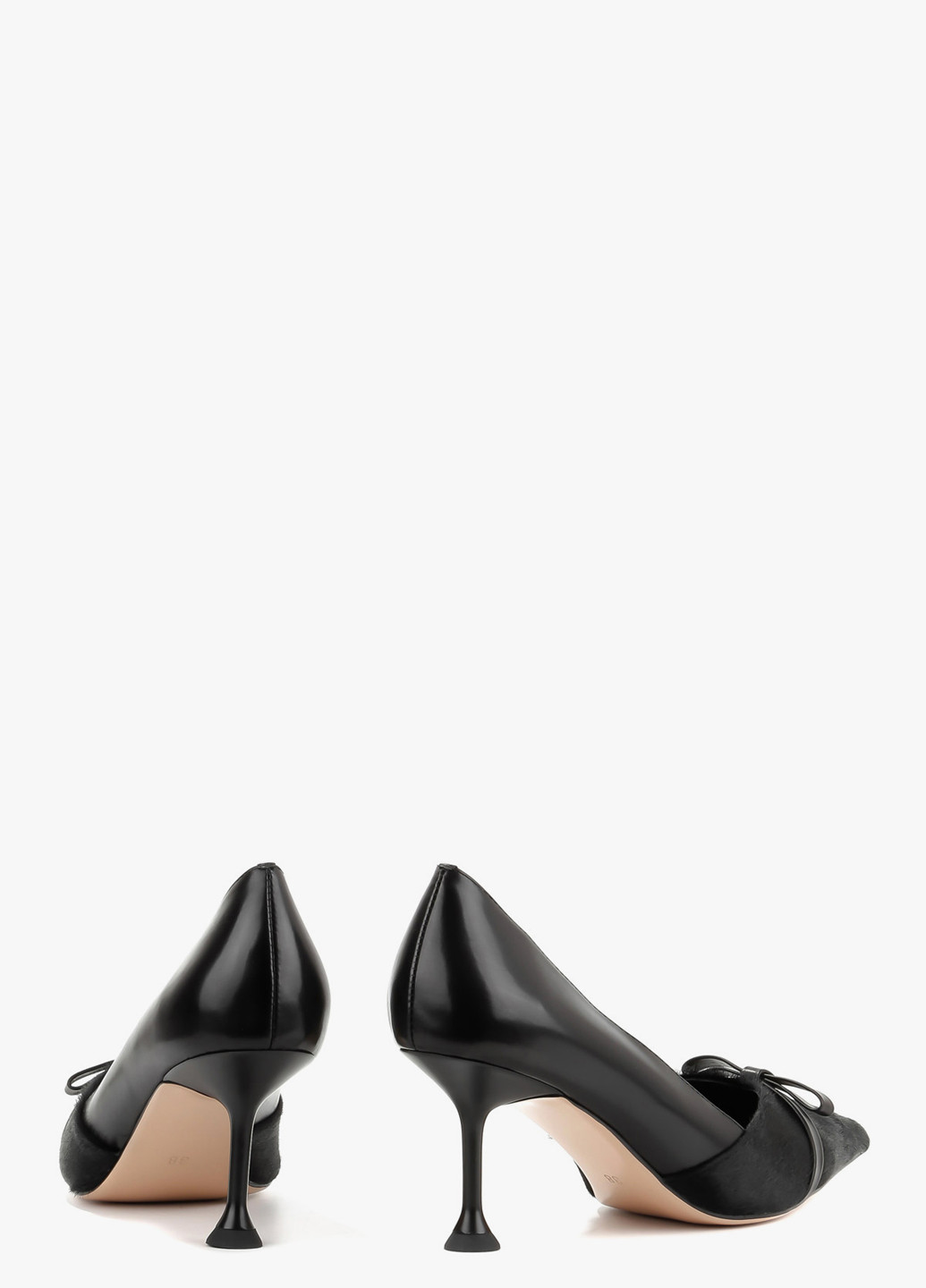 Le'BERDES Туфлі туфлі-човники чорний з натуральна шкіра, натуральне хутро, україна — демісезон (322088028)