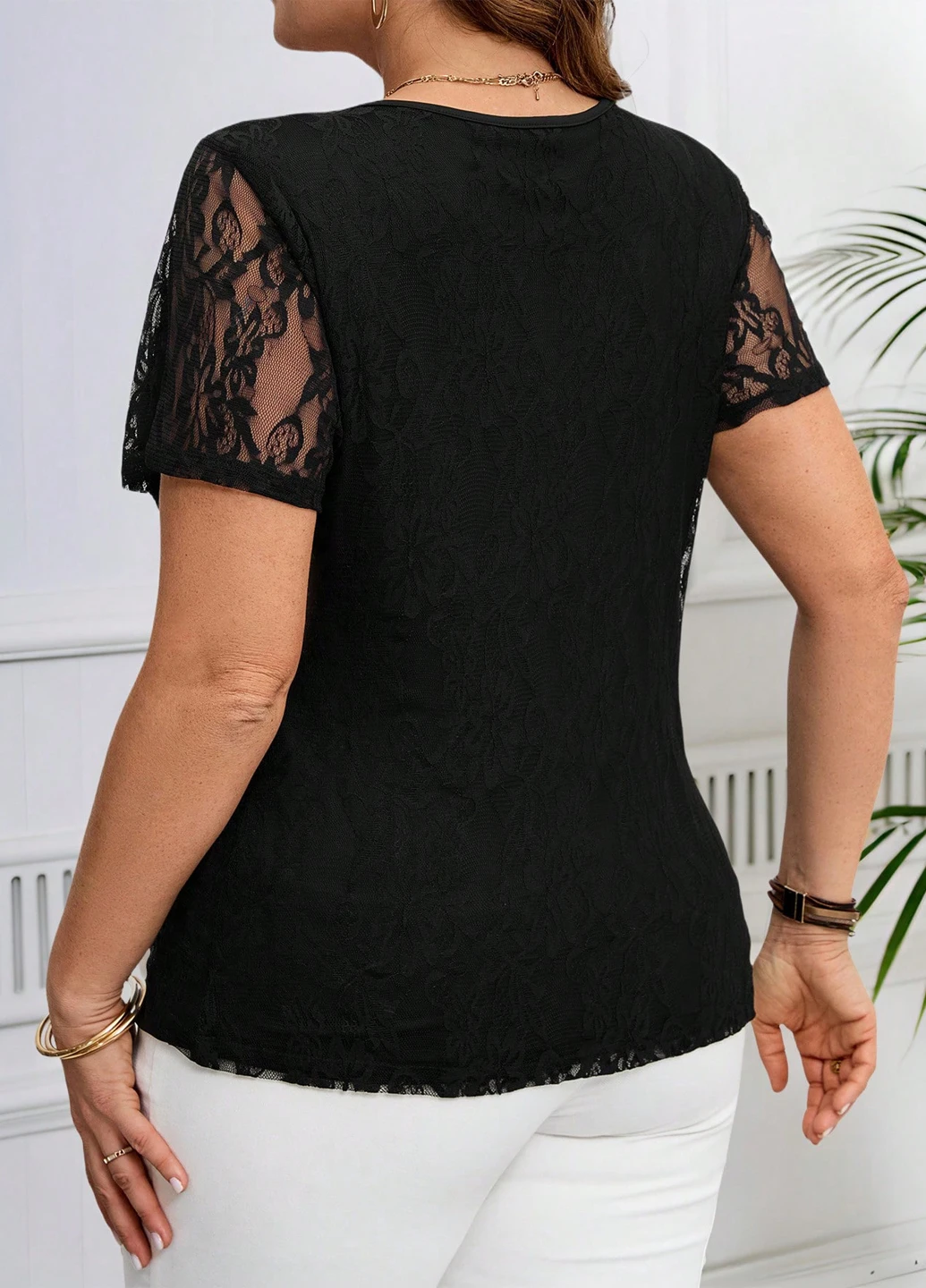 Чорна блуза SHEIN