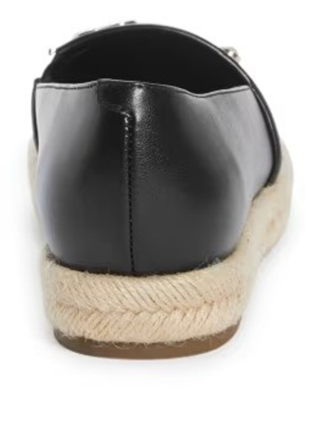 Чорні еспадрильї Guess однотонний стрази, джут, логотип (324631940)