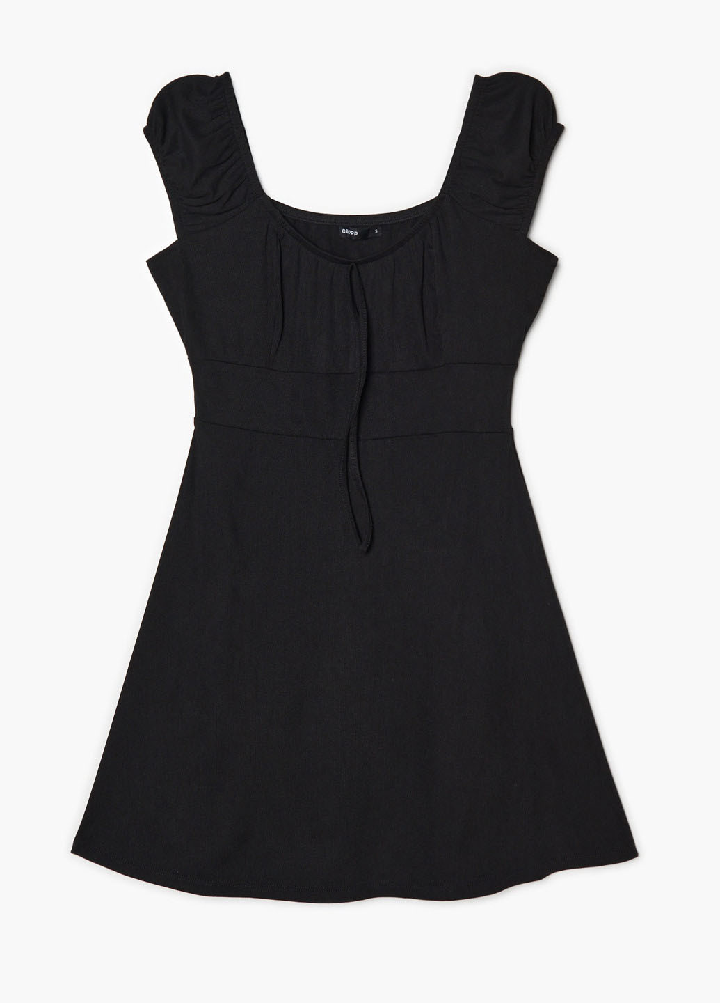 Черное кэжуал платье а-силуэт Cropp однотонное