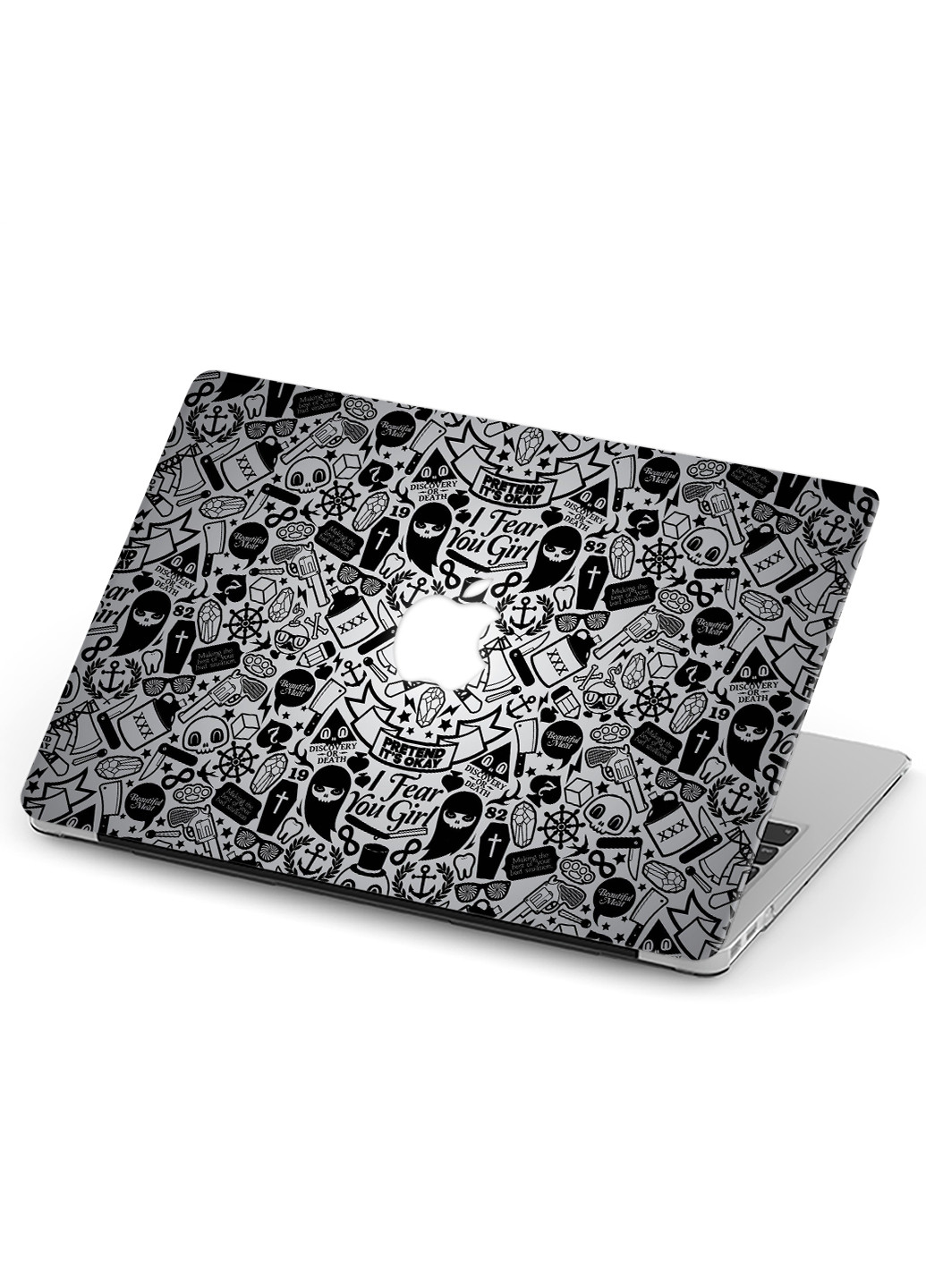 Чохол пластиковий для Apple MacBook Air 13 A1466 / A1369 Паттерн черепа (Skull pattern) (6351-2453) MobiPrint (218867844)