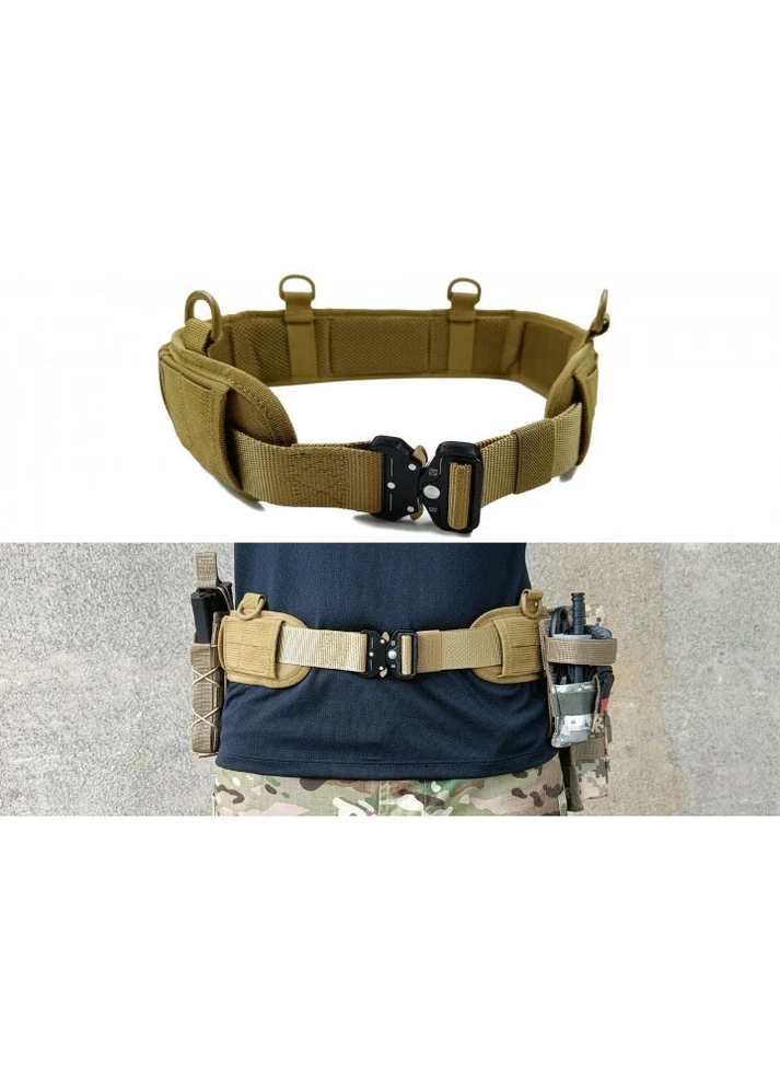 Разгрузочный тактический пояс РПС с креплением MOLLE койот (варбелт, warbelt) EF-YT-35-K EasyFit (255295489)