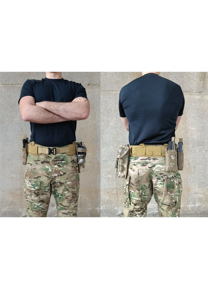 Разгрузочный тактический пояс РПС с креплением MOLLE койот (варбелт, warbelt) EF-YT-35-K EasyFit (255295489)