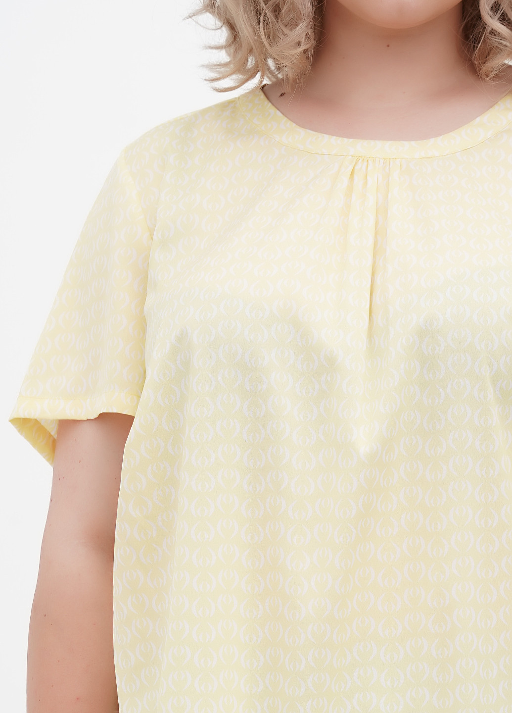 Желтая летняя блуза Minus
