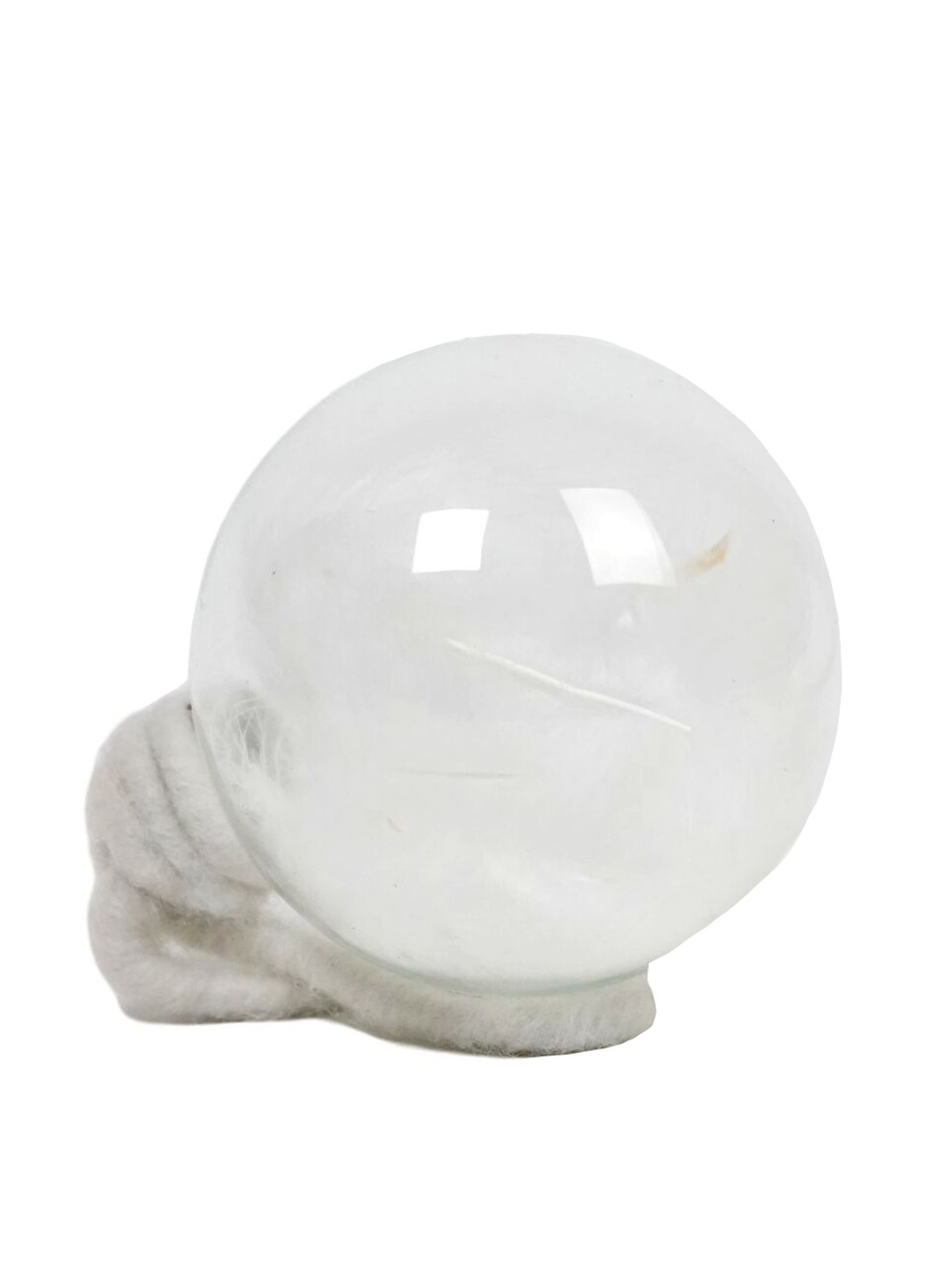 Елочная игрушка Стеклянный шар с перьями, 8 см ZD Trading (206832422)