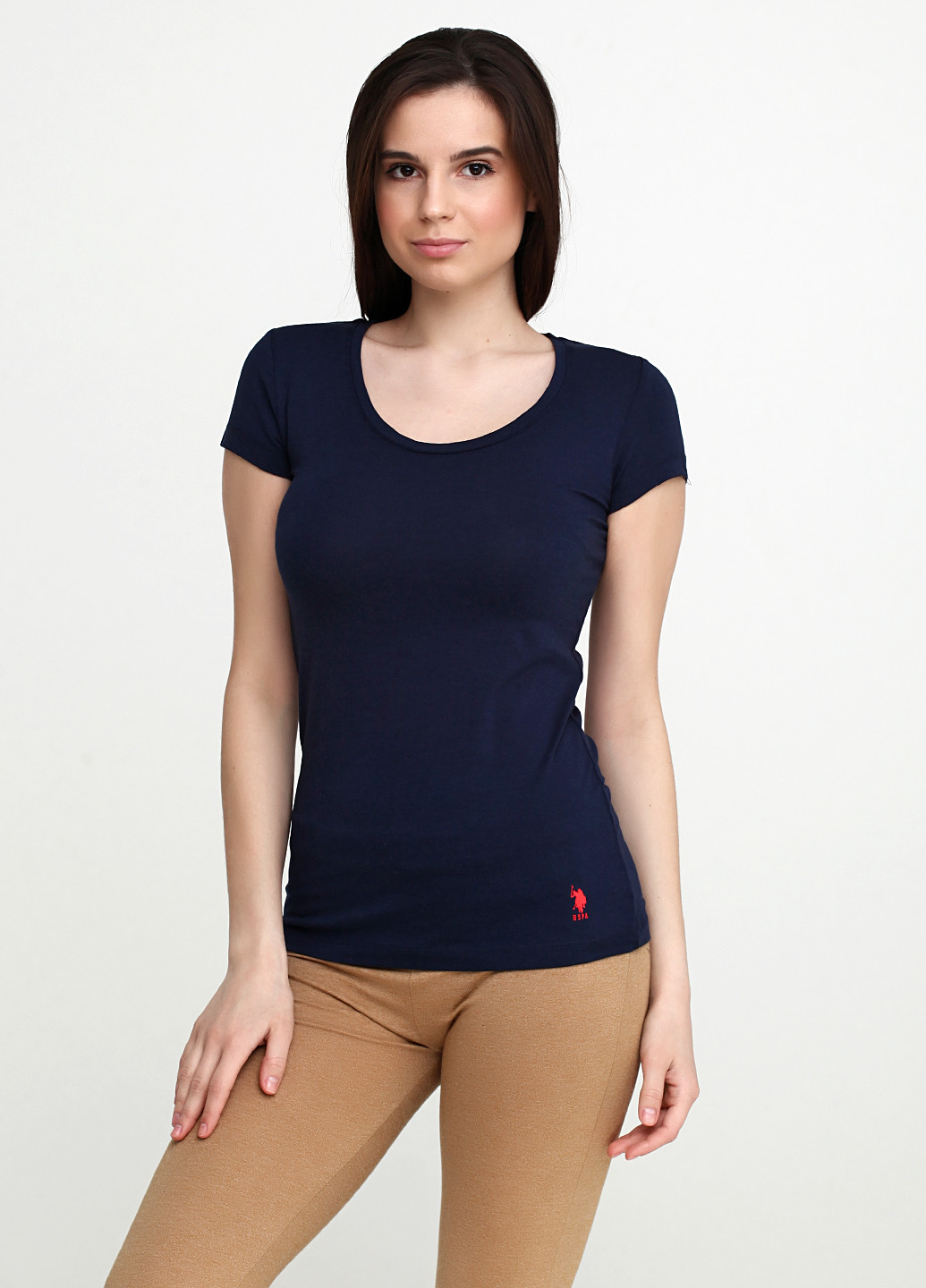 Темно-синяя всесезон футболка с коротким рукавом U.S. Polo Assn.