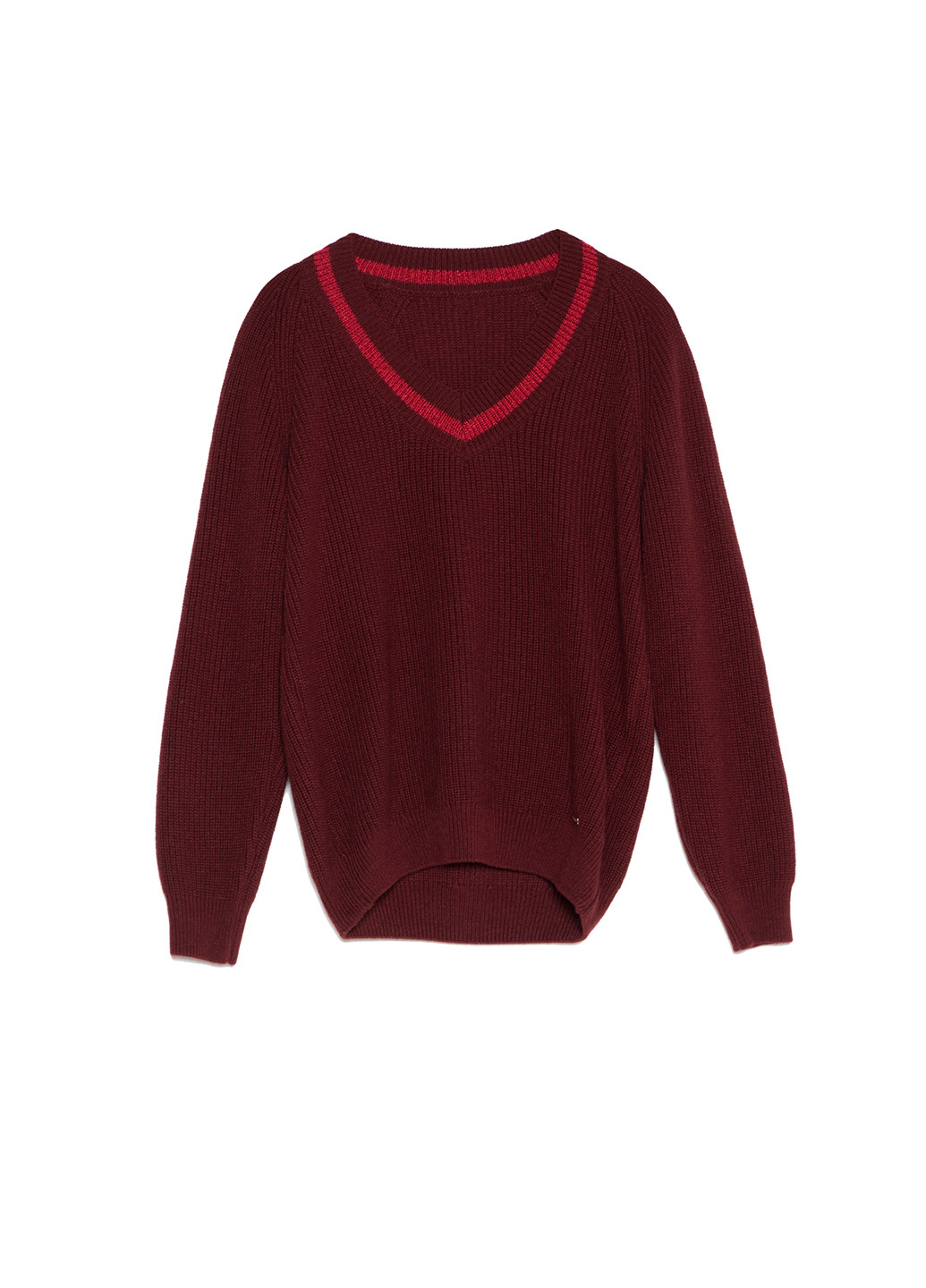 Бордовый демисезонный пуловер пуловер Conte