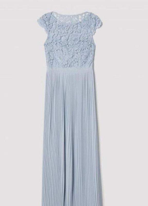 Голубое кэжуал платье H&M однотонное