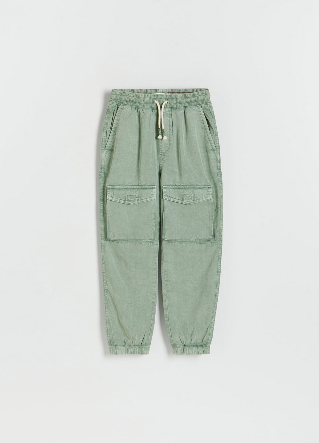 Светло-зеленые кэжуал демисезонные брюки джоггеры Reserved