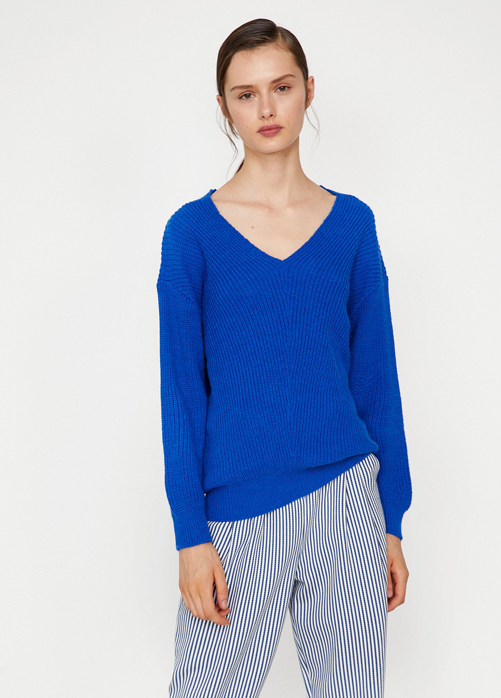 Синий демисезонный пуловер пуловер KOTON