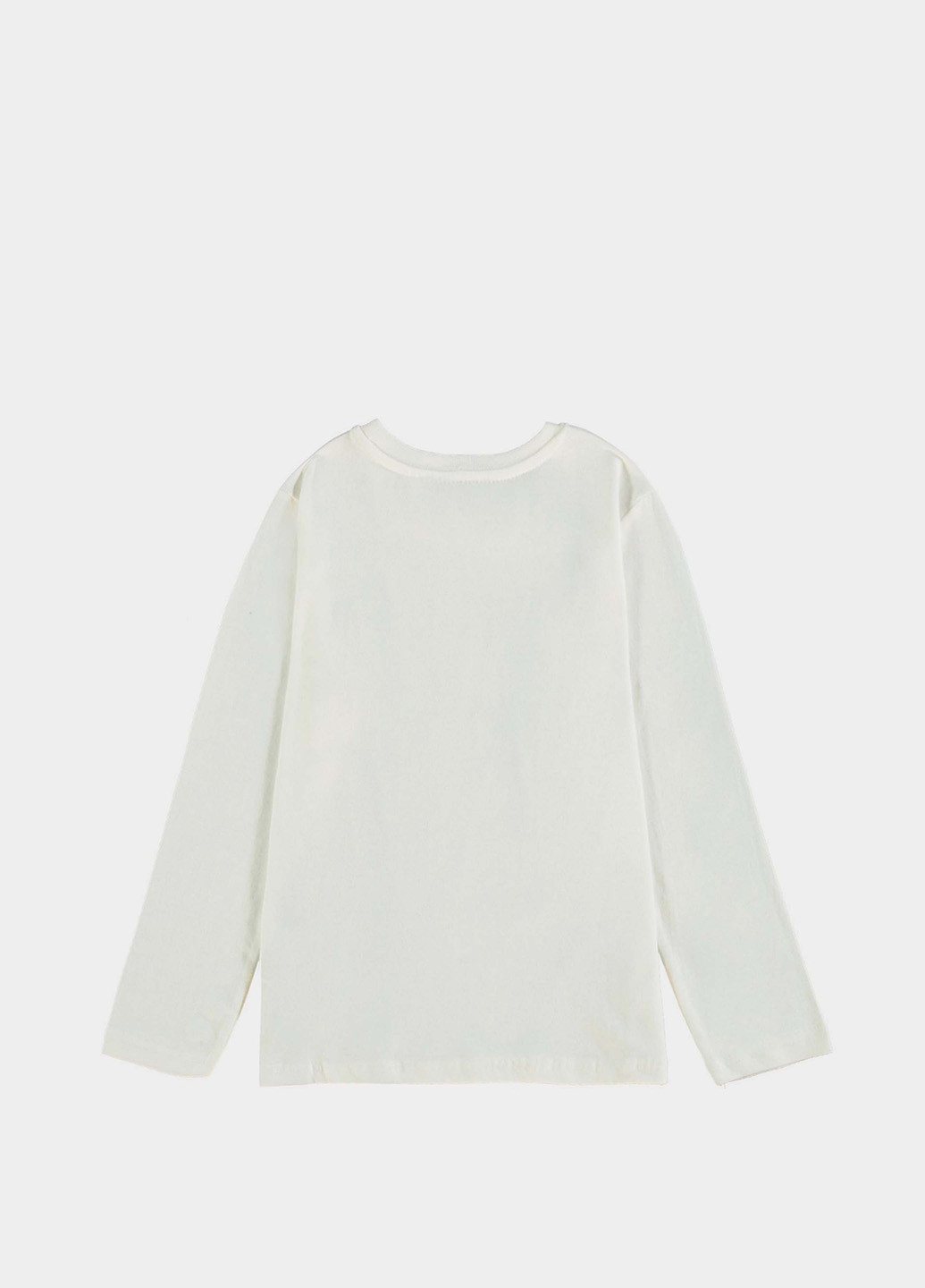 Белый демисезонный кэжуал лонгслив Piazza Italia с надписями