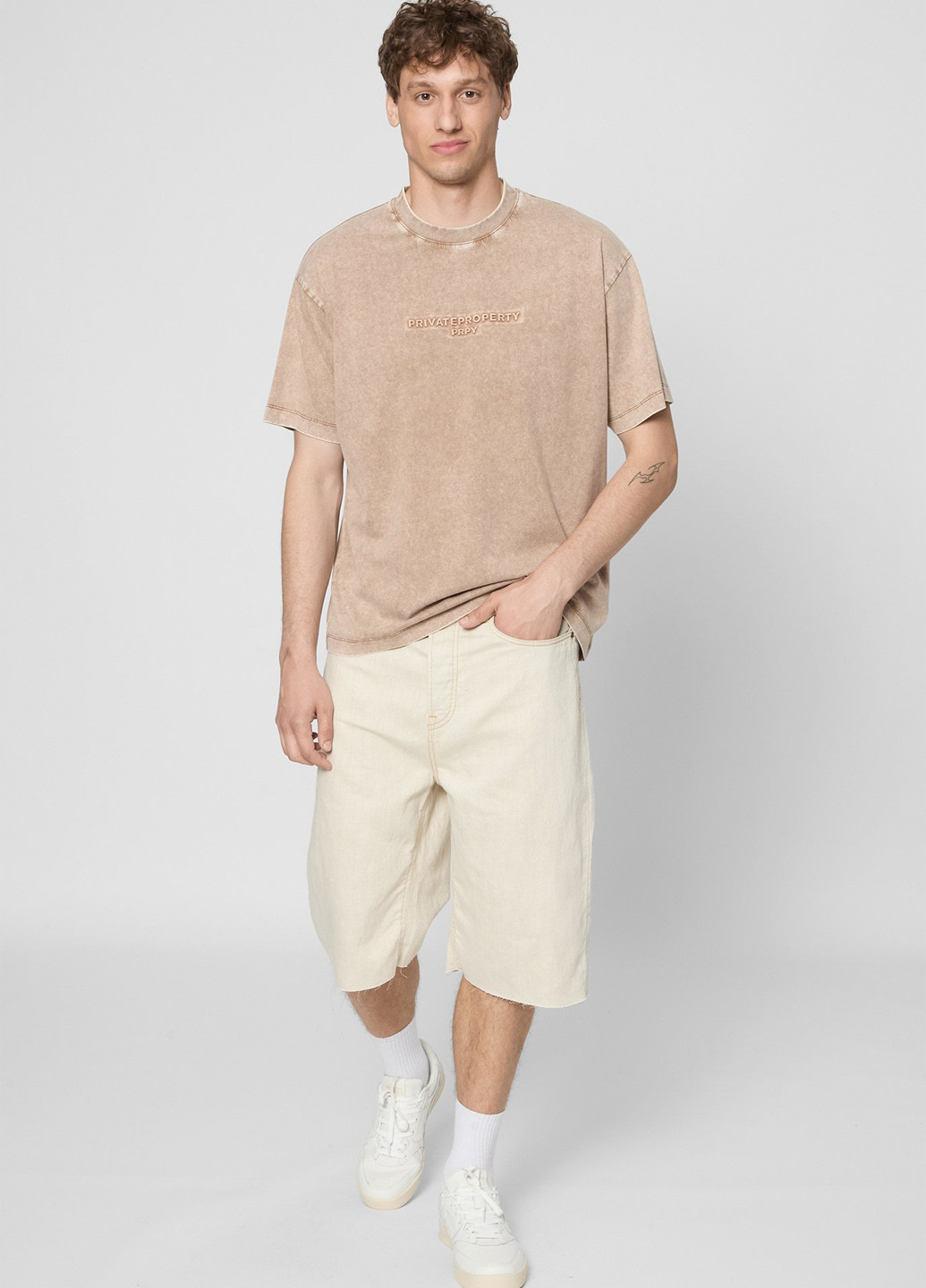 Бежева футболка PRPY