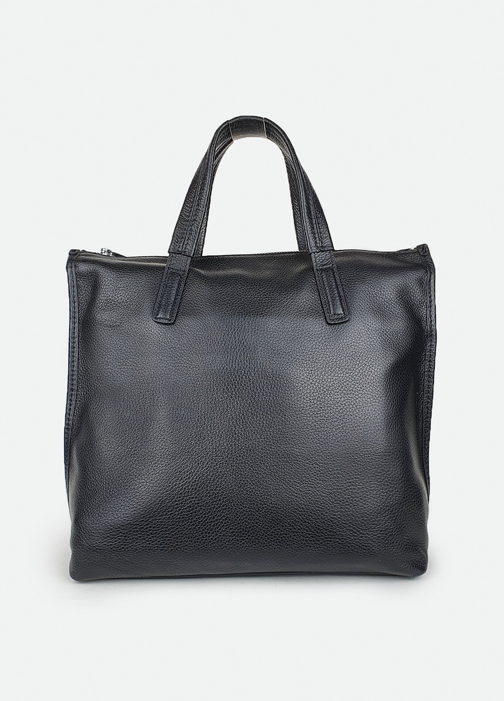 Жіноча чорна велика сумка натуральна шкіра Fashion (232986058)