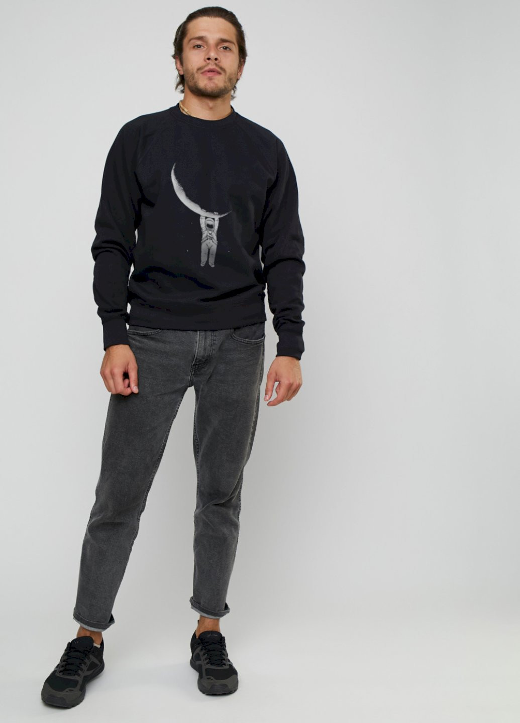 Черный свитшот мужской YAPPI (198688900)