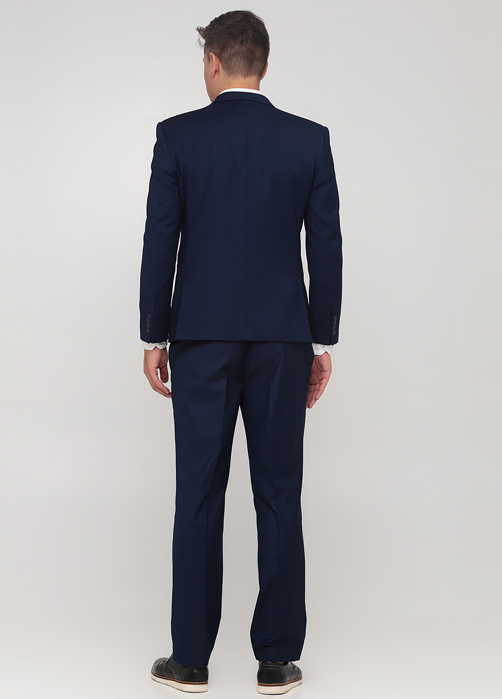 Темно-синий демисезонный костюм (пиджак, брюки) брючный Federico Cavallini