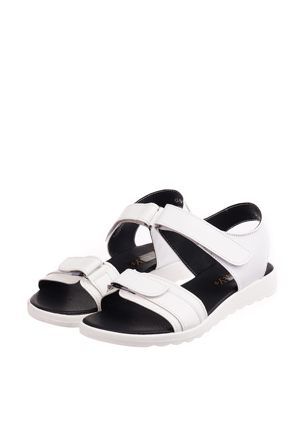 Молочные босоножки Lon&Ys на липучке