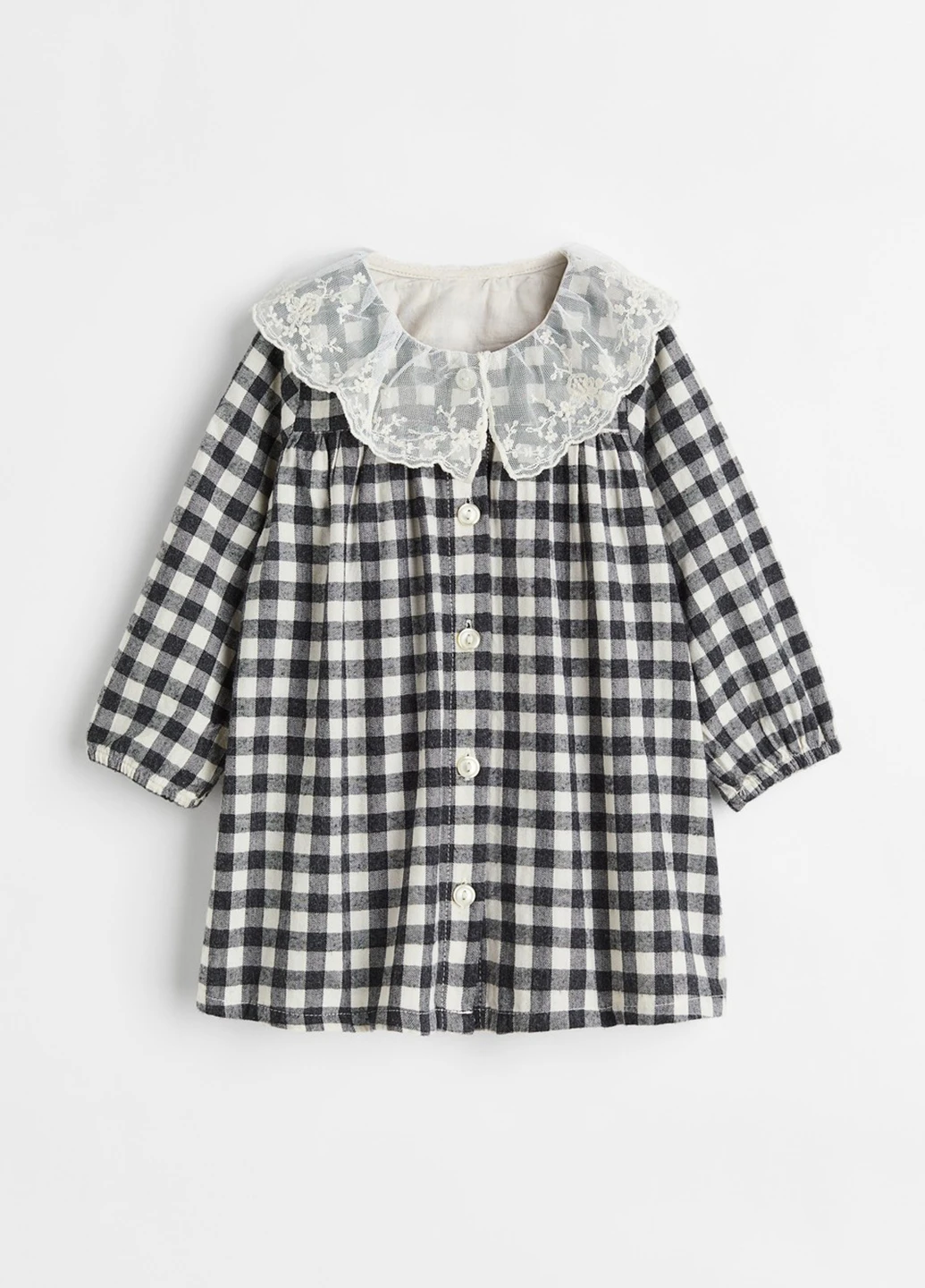 Чёрно-белое платье H&M (303057218)